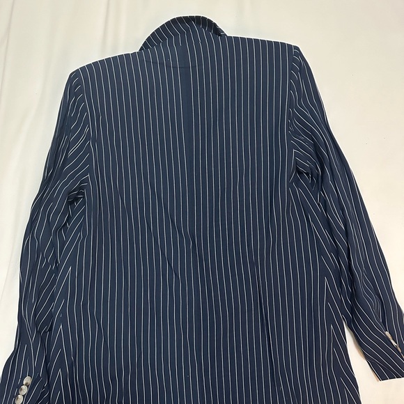 NEW with tags We Wore What Blue Pinstripe Blazer Never Worn!! - Picture 4 of 6